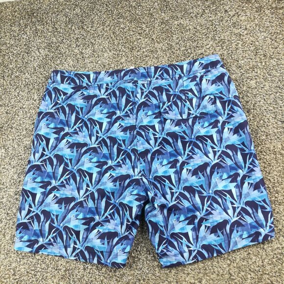 Onia Swim Trunks Floral Calder 7.5" Lined Board Shorts Blue Mens Size 34 - Picture 6 of 9